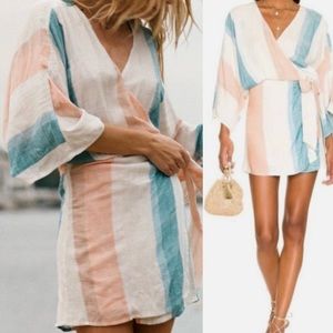 L* Space Pfeiffer Beach Wrap Mini Dress Size Large